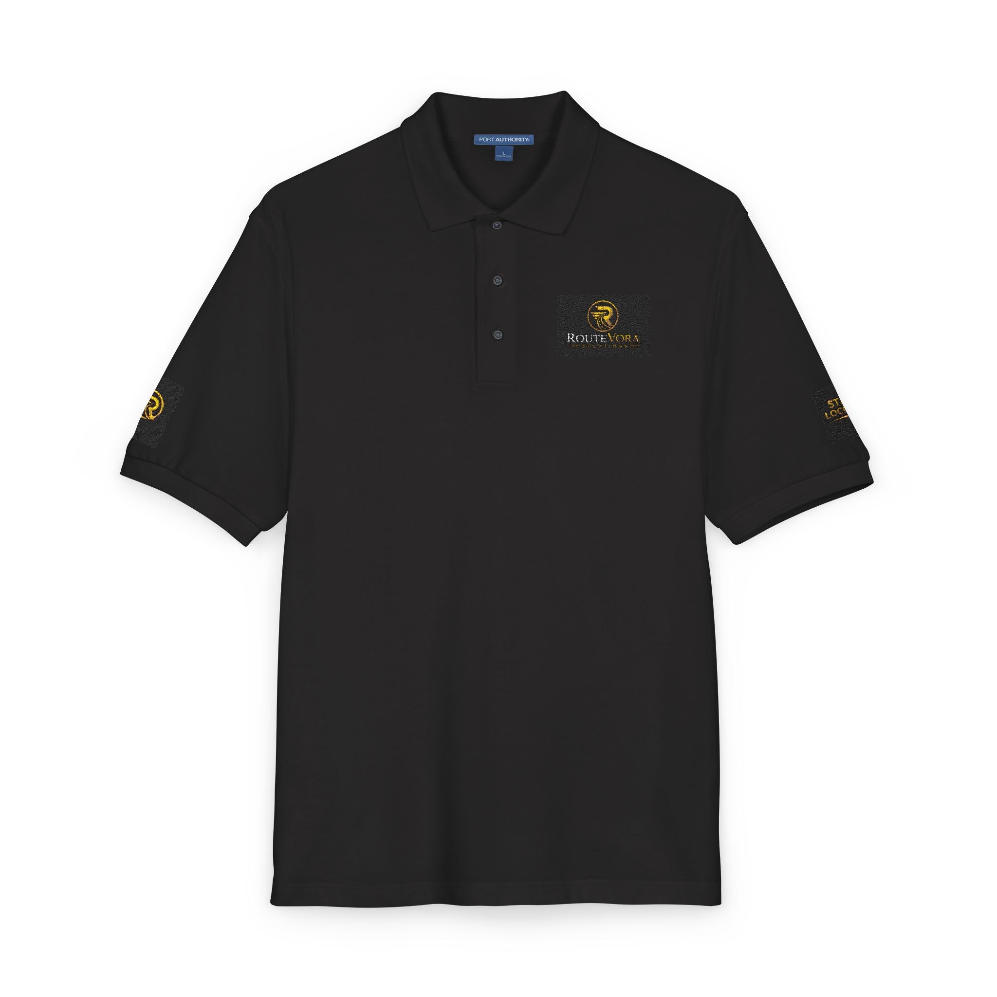 RouteVora Solutions Embroidered Polo Shirt – Transportation, Courier & Logistics