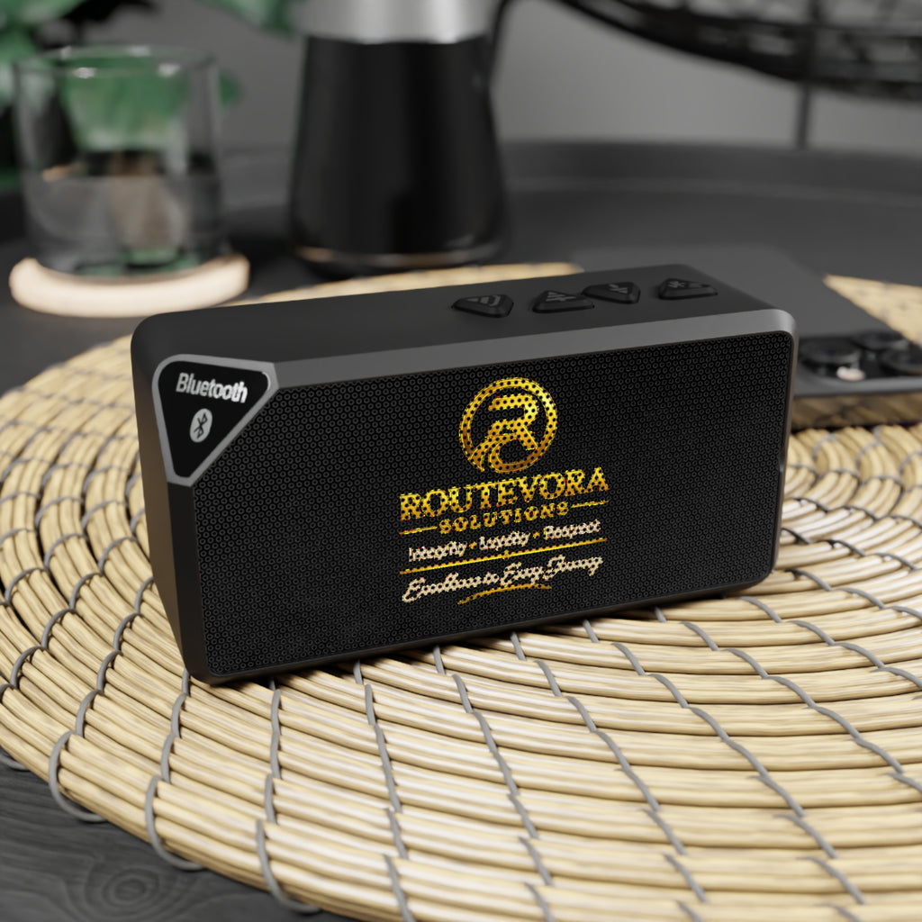 RouteVora Solutions Bluetooth Speaker – Integrity • Loyalty • Respect