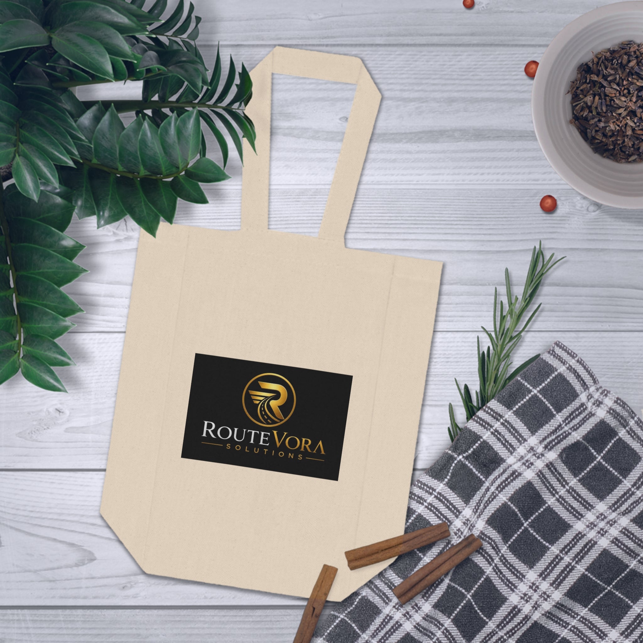 RouteVora Premium Double Wine Tote Bag