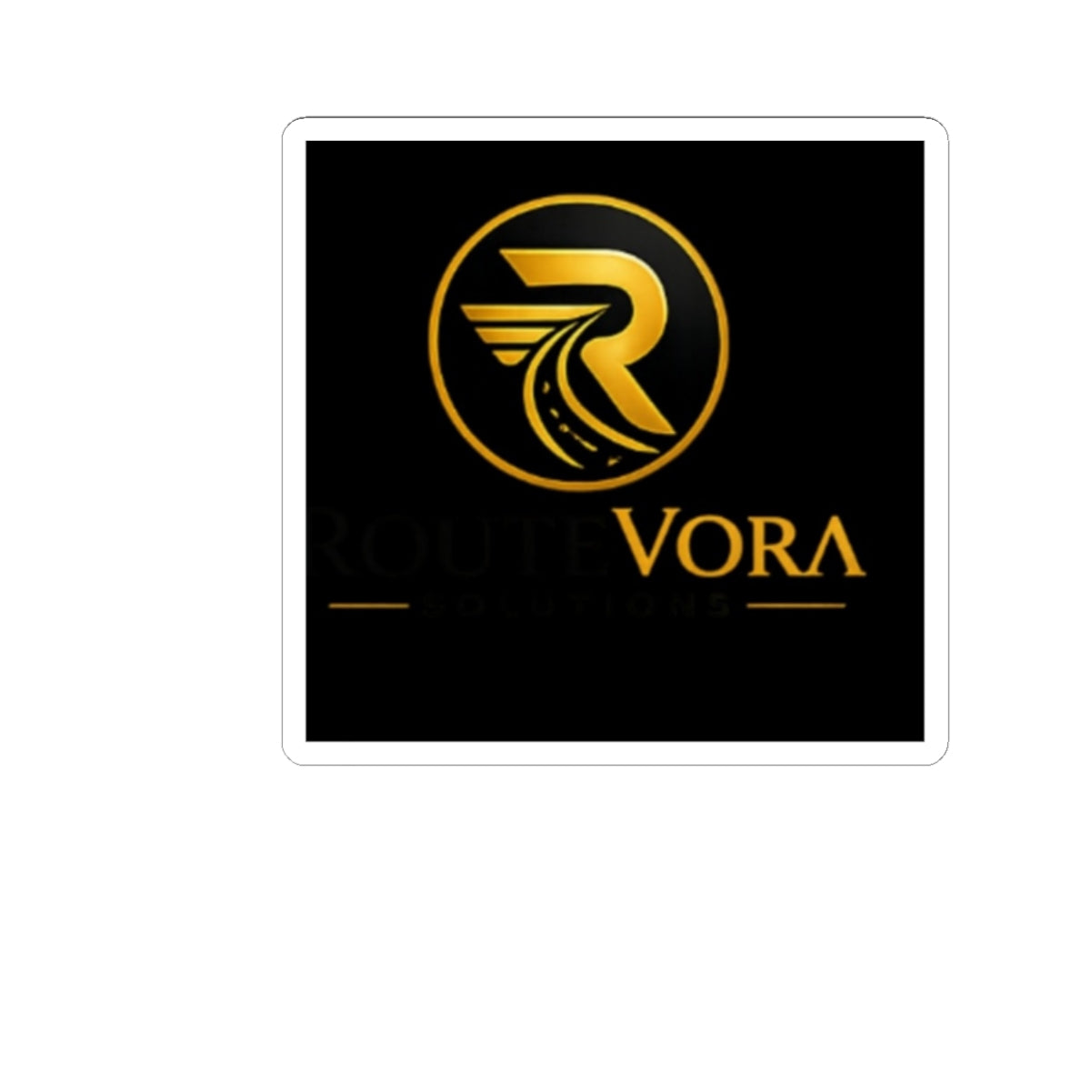 RouteVora Logo Kiss-Cut Sticker – Premium Delivery & Logistics Brand Decal