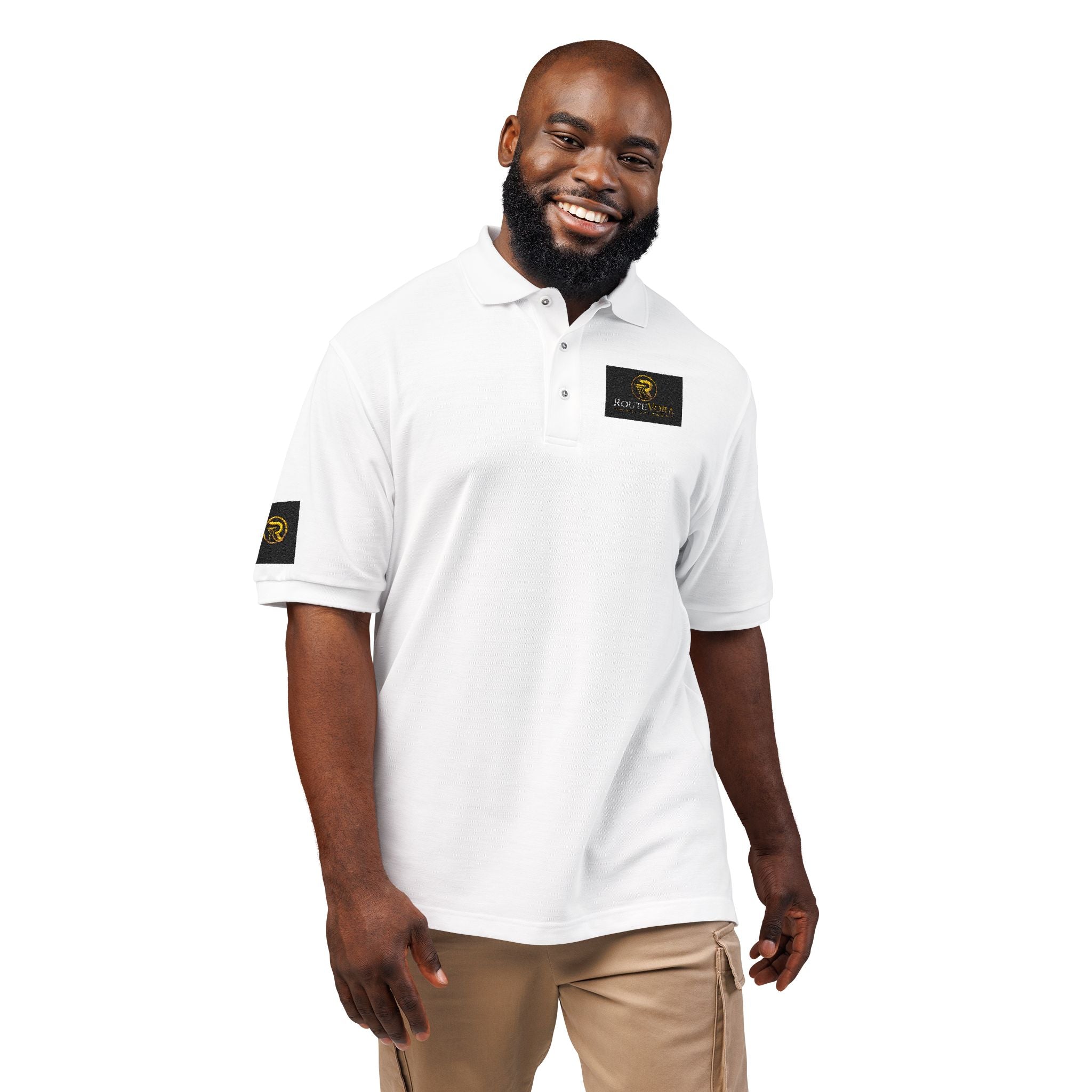 RouteVora Solutions Embroidered Polo Shirt – Transportation, Courier & Logistics