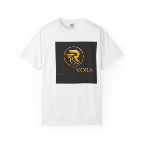RouteVora Premium Logo T-Shirt  Unisex Garment-Dyed Tee Soft Cotton Casual Shirt Business & Travel Lifestyle Apparel