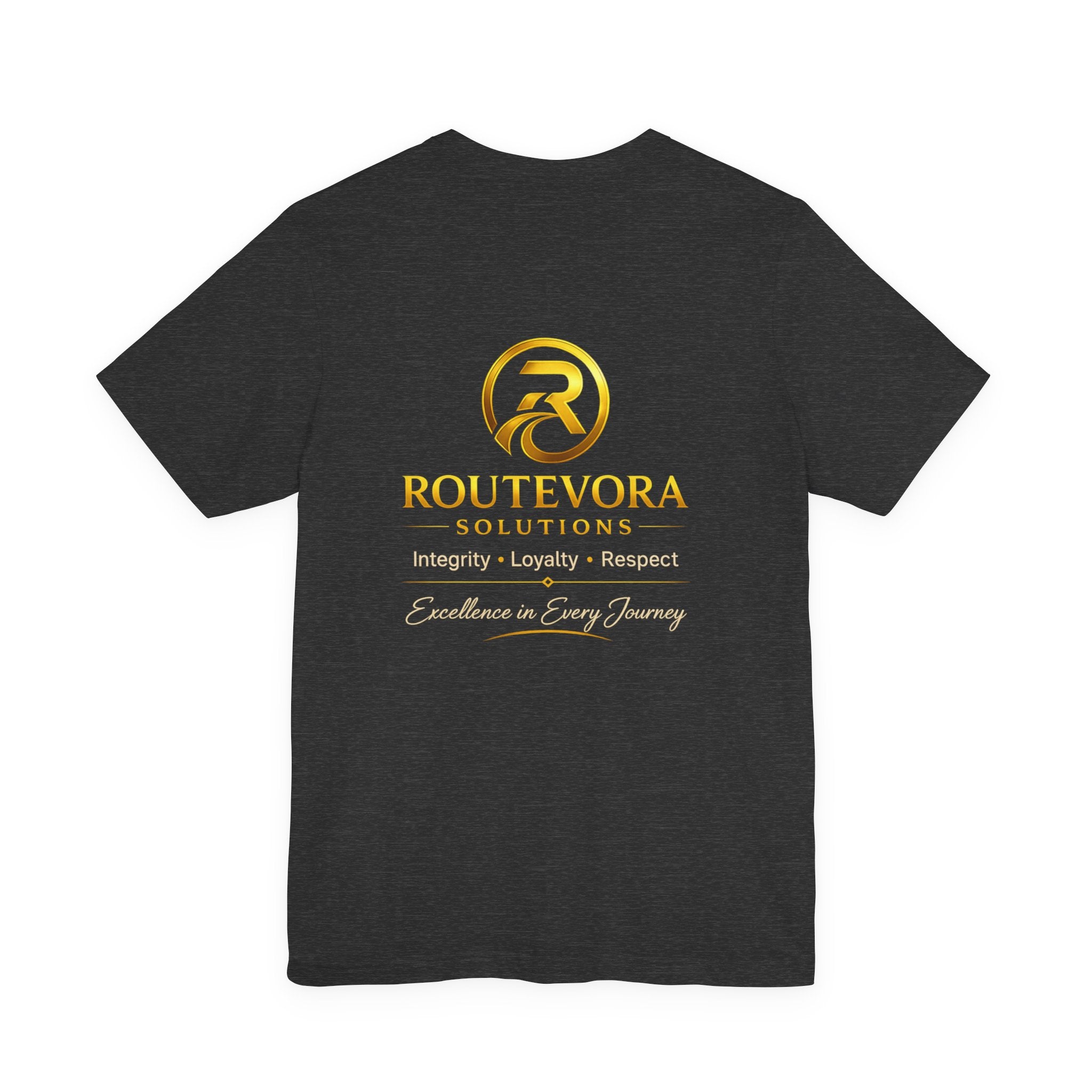 RouteVora Solutions Premium Logo T-Shirt Courier & Logistics Apparel  Unisex Bella Canvas 3001