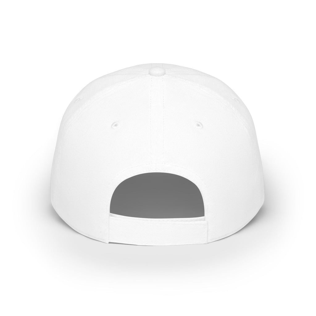 RouteVora Logo Baseball Cap — Low Profile White Adjustable Hat