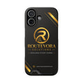 RouteVora Solutions Premium Card Holder Phone Case  Black & Gold Business Edition