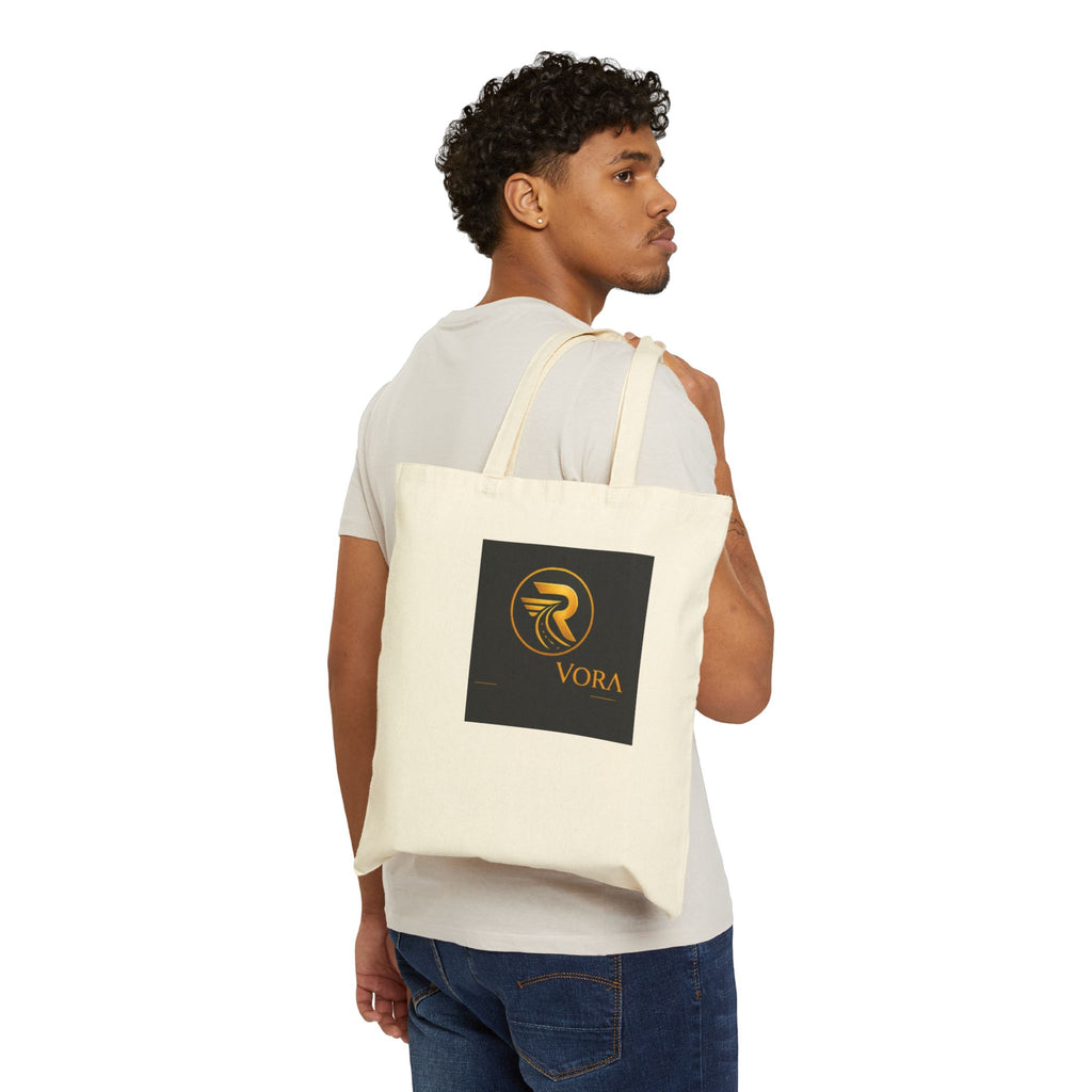 RouteVora Cotton Canvas Tote Bag Eco-Friendly Reusable Shopping Tote