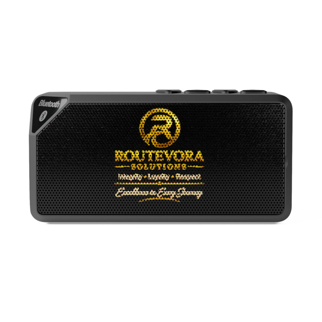 RouteVora Solutions Bluetooth Speaker – Integrity • Loyalty • Respect