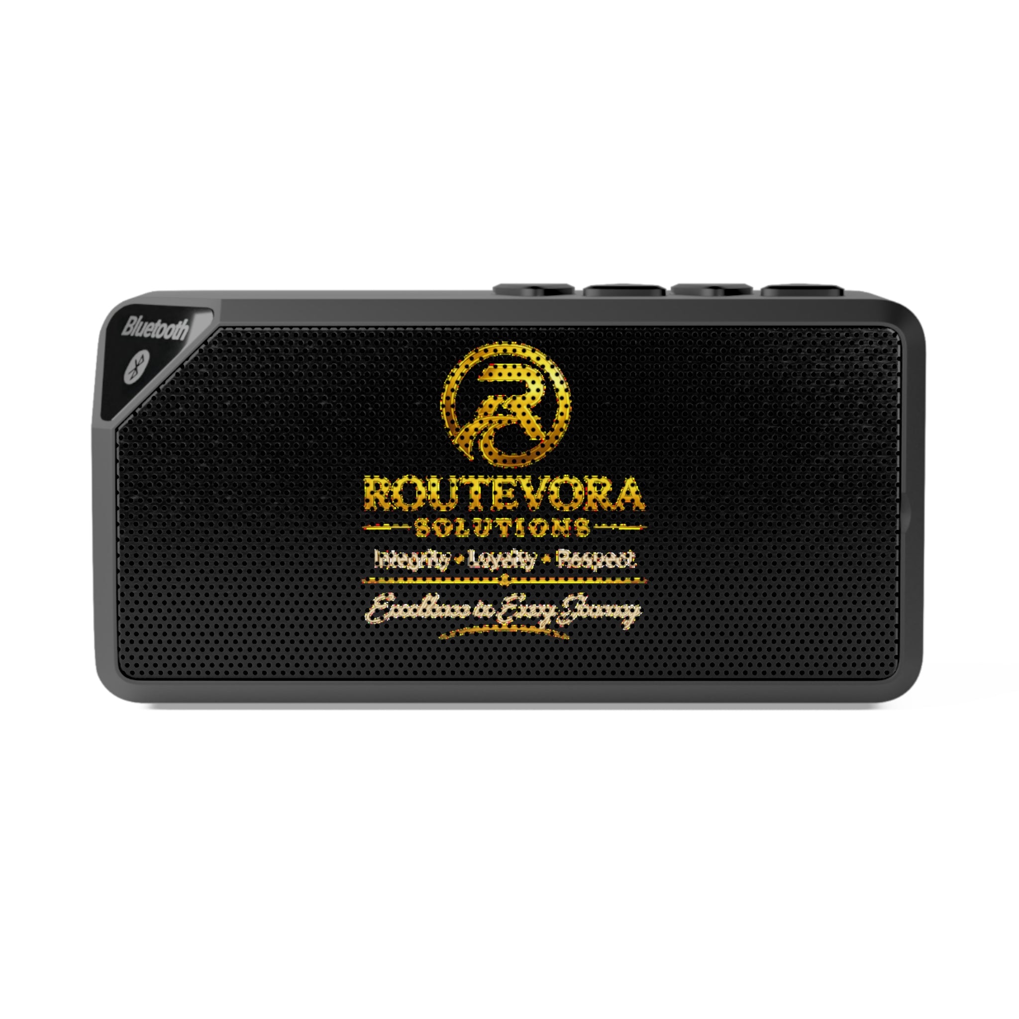 RouteVora Solutions Bluetooth Speaker – Integrity • Loyalty • Respect